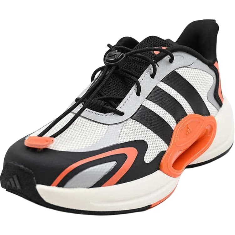 Кроссовки Adidas Galaxy Противоскользящие Устойчивые к истиранию Поддержка Низкий Верх Детская Беговая Обувь Серый Черный Детский - изображение 2