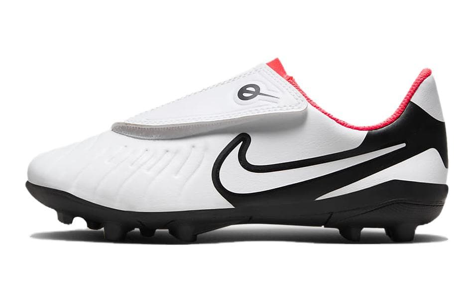 Бутсы Nike Jr Legend 10 Клуб FG MG Синтетическая кожа Амортизация Low Топ Детские футбольные бутсы Белый красный черный - изображение 1