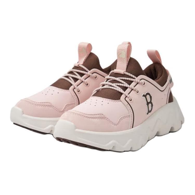 Кроссовки mlb Противоскользящая износостойкая Лоу-топы Kids Lifestyle Shoes Розово-белый Детский - изображение 3