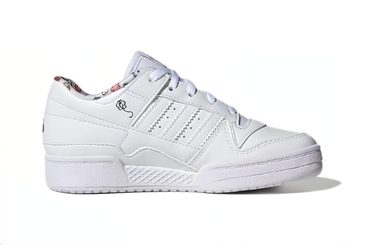 Кроссовки Hello Kitty X adidas originals FORUM Low Топ Скейтборд Кроссовки Белый Детский - изображение 2