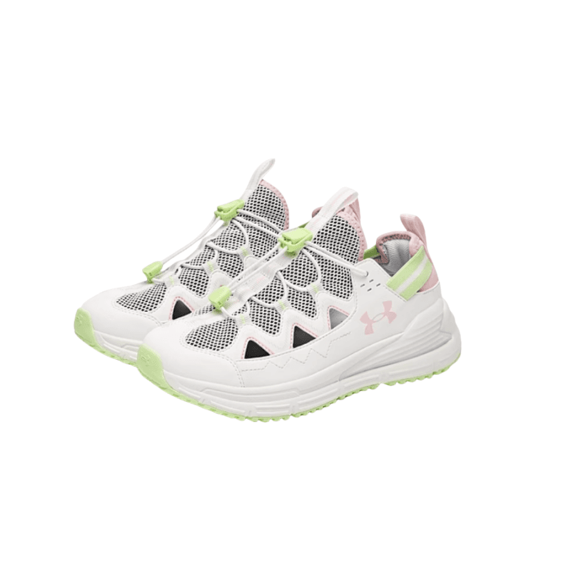 Under Armour HUWAIXILIE Низкий Топ Детская Туристическая Обувь Белый Розовый Зеленый Детский - изображение 3