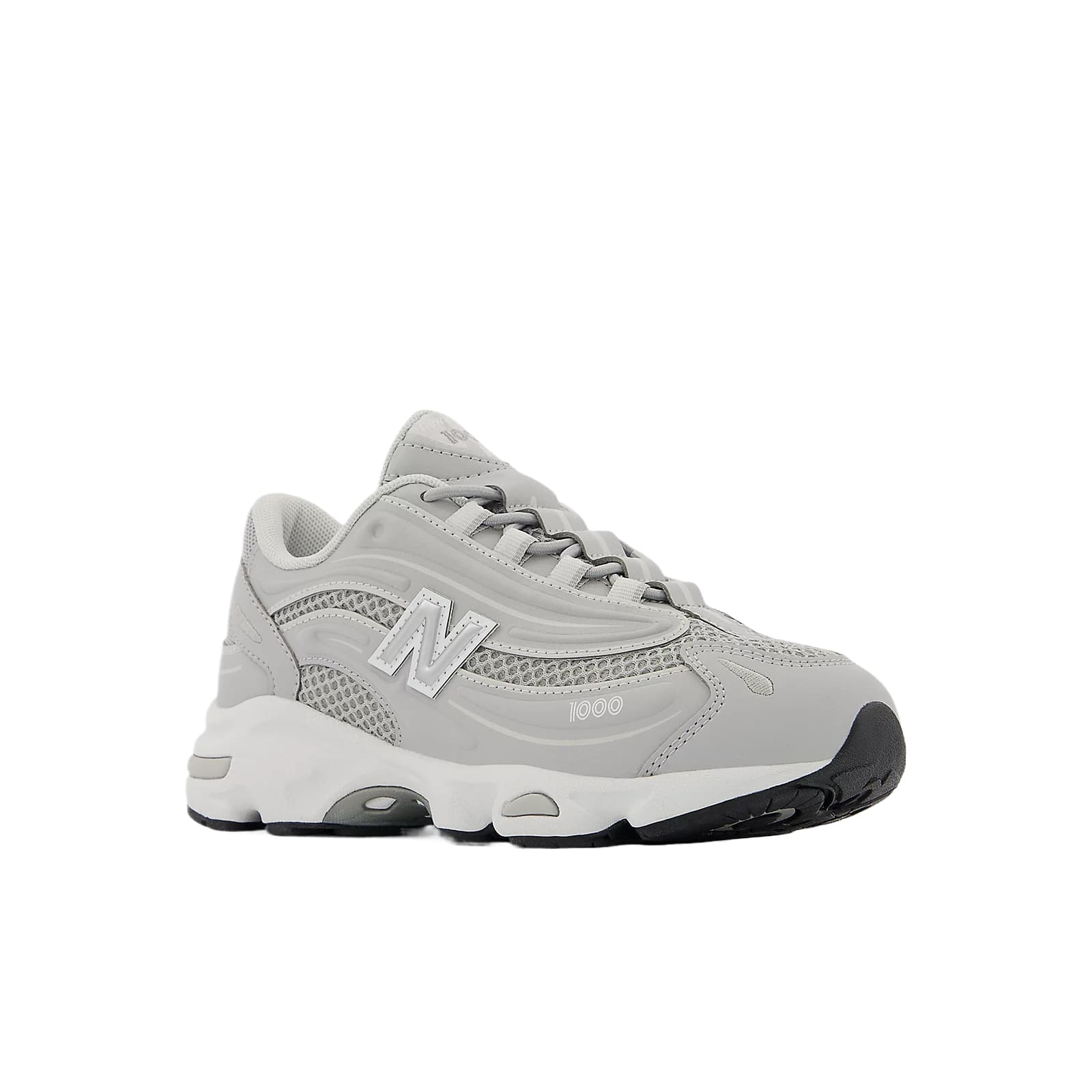 Кроссовки New Balance 1000 Сетчатая ткань Амортизация Детские беговые кроссовки Серый Белый - изображение 3
