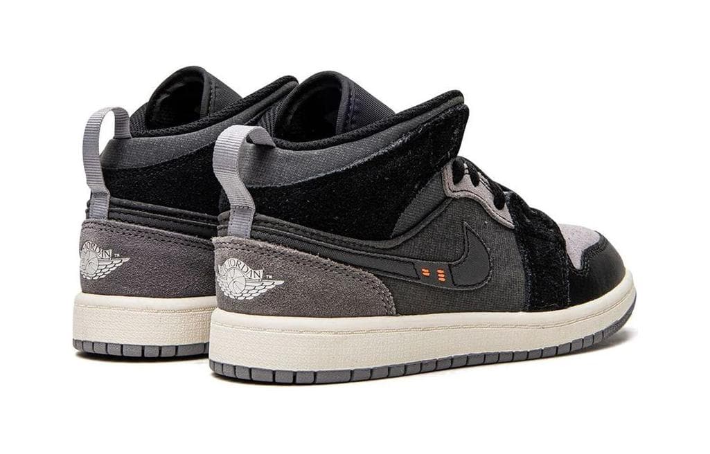 Кроссовки для баскетбола Jordan Air Jordan 1 Mid SE "Craft Inside Out Black" PS - изображение 5