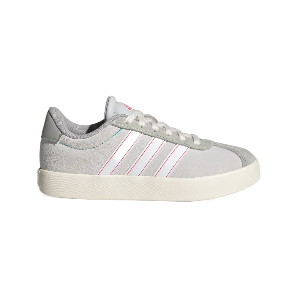Adidas VL COURT 3,0 Замша Детская обувь для активного отдыха Серый Свечение Мята Сирень Детский - изображение 2
