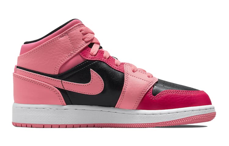 Кроссовки для баскетбола Jordan Air Jordan 1 Mid "Coral Chalk" GS - изображение 3