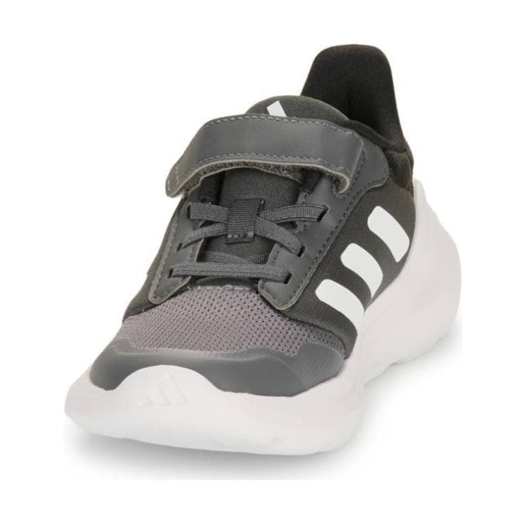 Кроссовки Adidas Tensaur Run 3,0 противоскользящие устойчивые к истиранию низкие детские беговые кроссовки черный белый детские - изображение 4