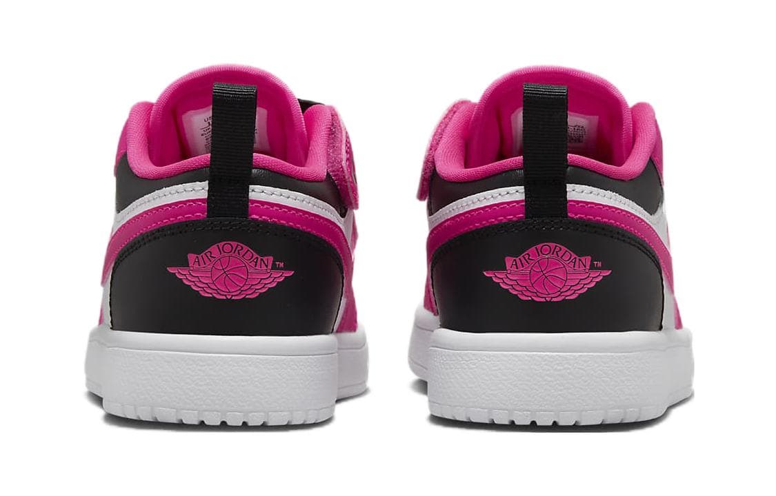 Кроссовки для баскетбола Jordan Air Jordan 1 Low Alt Slip-Resistant Низкие Детские Баскетбольные Кроссовки Розовые Черные - изображение 5