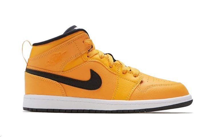 Кроссовки для баскетбола Jordan Air Jordan 1 Mid University Gold Black - изображение 3