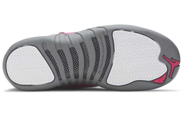 Кроссовки для баскетбола Jordan Air Jordan 12 Retro Wolf Grey Vivid Pink GS 2016 - изображение 6
