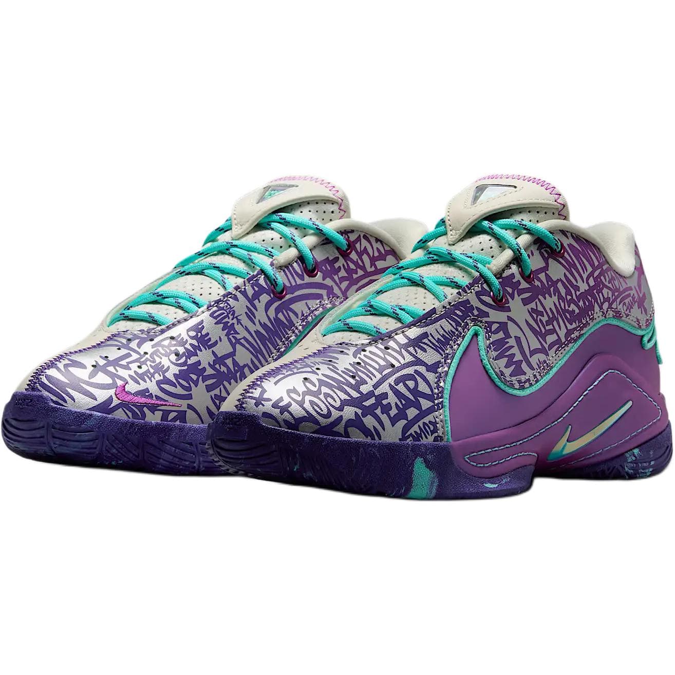 Кроссовки для баскетбола Nike LeBron 22 Low Топ Детские Баскетбольные Кроссовки Фиолетовые Детские - изображение 3