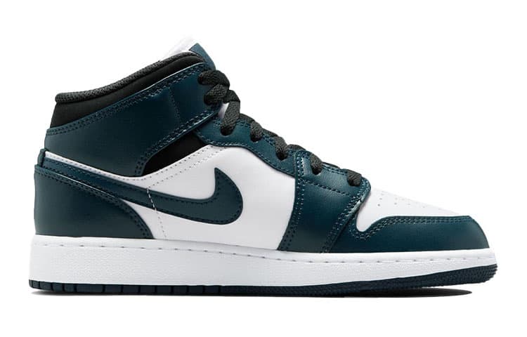 Кроссовки для баскетбола Jordan Air Jordan 1 Mid "Dark Teal" GS - изображение 6