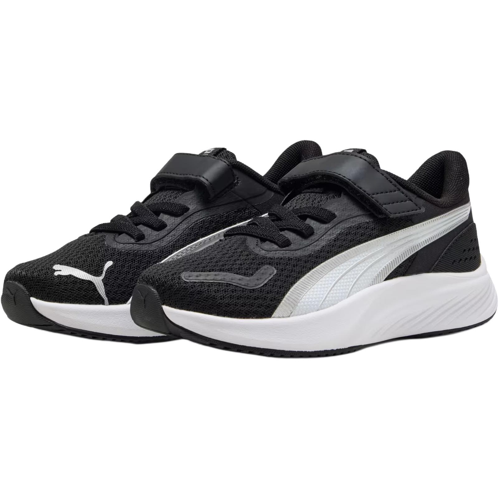 Кроссовки PUMA Pounce Lite Устойчивая к истиранию Низкая Повседневная Обувь Черная Детская - изображение 3