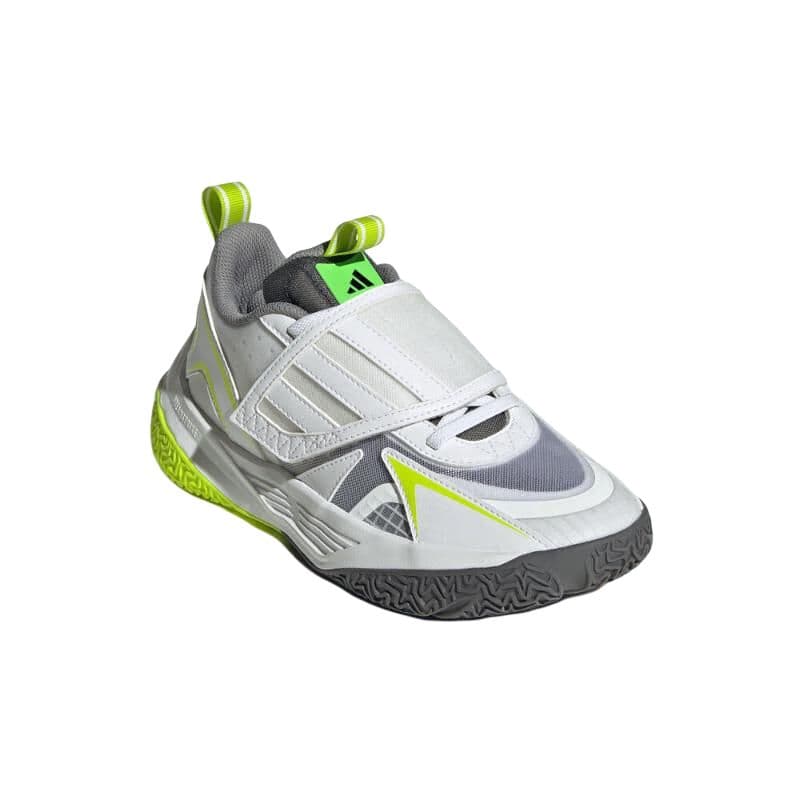 Кроссовки для баскетбола Adidas XENOBURST Противоскользящие устойчивые к истиранию низкие детские баскетбольные кроссовки белый серый зеленый - изображение 3