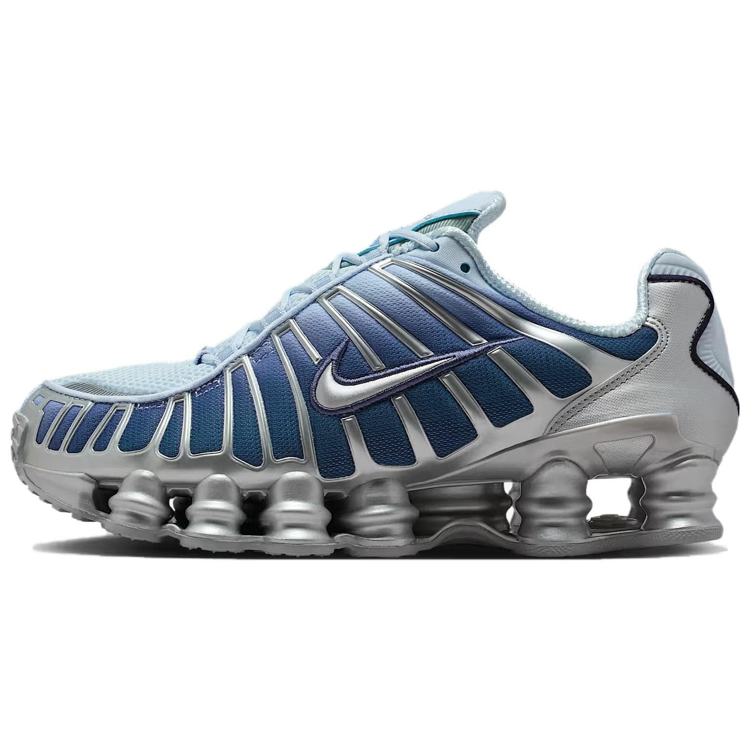 Кроссовки NIKE Shox TL Текстиль Синтетическая кожа Повседневная обувь Унисекс Светло-синий - изображение 1