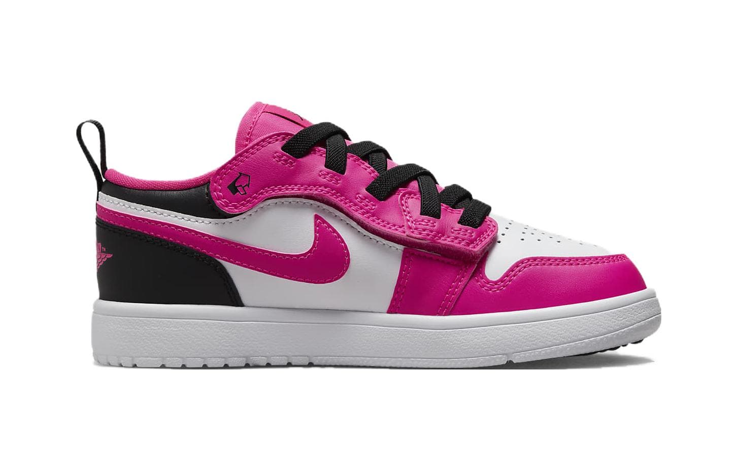 Кроссовки для баскетбола Jordan Air Jordan 1 Low Alt Slip-Resistant Низкие Детские Баскетбольные Кроссовки Розовые Черные - изображение 2
