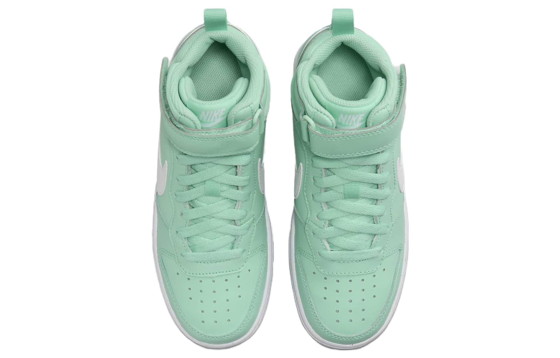 Кроссовки Nike Court Borough MID 2 Противоскользящая Скейтборд Обувь Зеленый Белый Унисекс - изображение 4