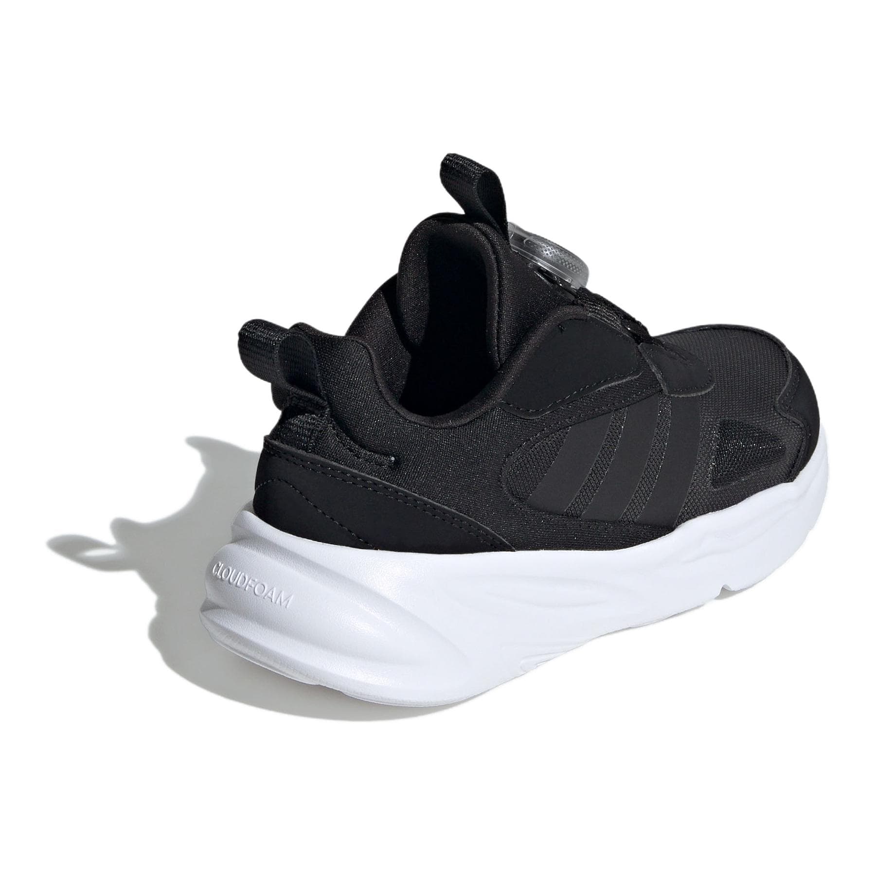 Кроссовки Adidas Ozelle Ткань Мягкая и Комфортная Противоскользящая Устойчивая к Износу Низкий Верх Детская Беговая Обувь Черная - изображение 2