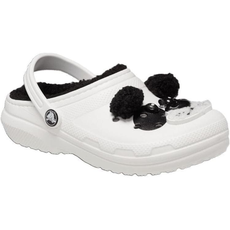 Crocs Classic Lined Мультяшный узор Детские сабо из резины для детей в возрасте 3-7 лет белые - изображение 3