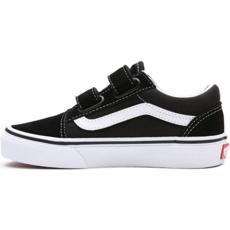 Кроссовки Vans Низкий Топ Детская Обувь для Скейтбординга Черный Белый Малыш - изображение 2