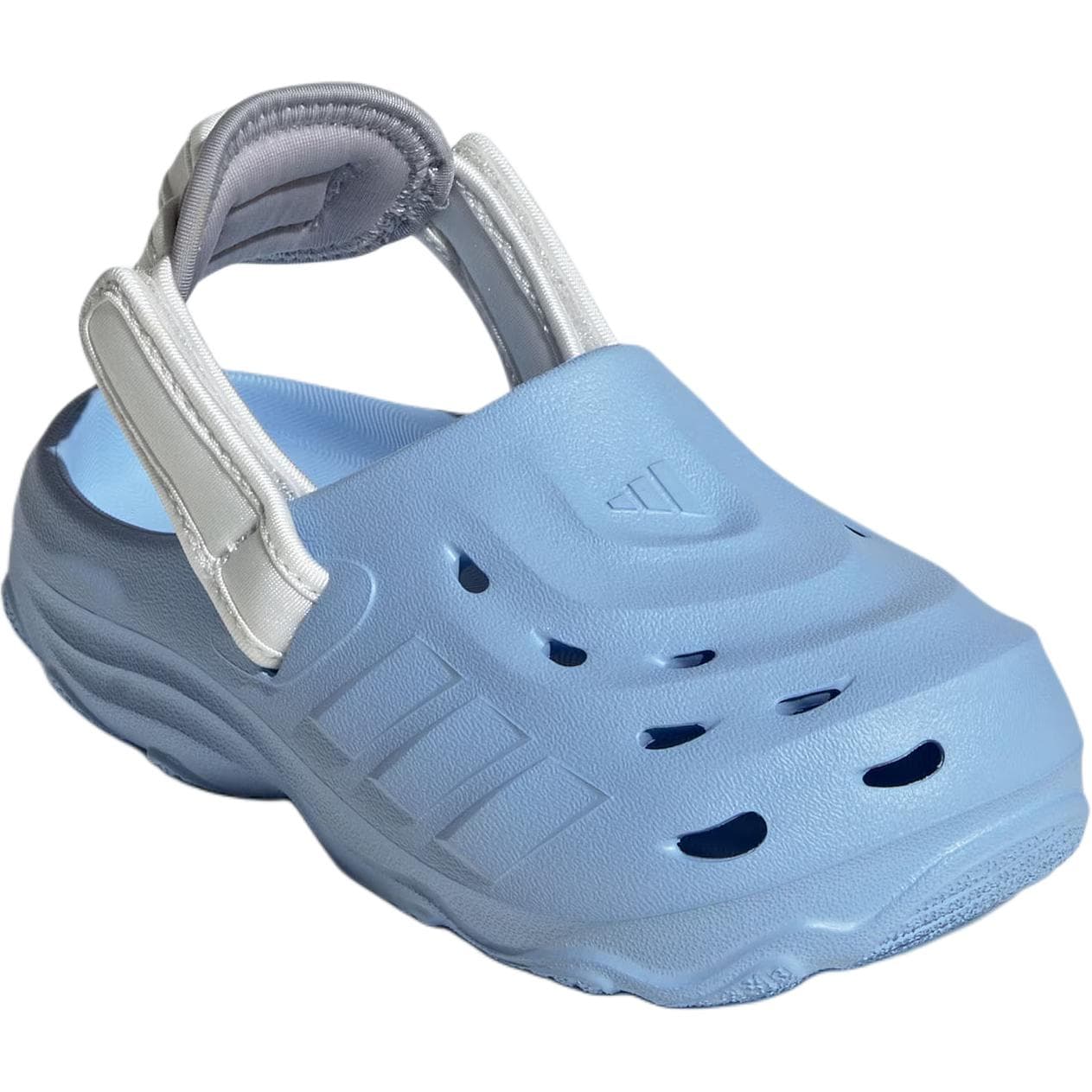 Сандалии Adidas MAXXCLOG Ткань Низкие Сандалии для Детей Розовые Синие Кристально-Белые Освежающий Серебряный Детский - изображение 3