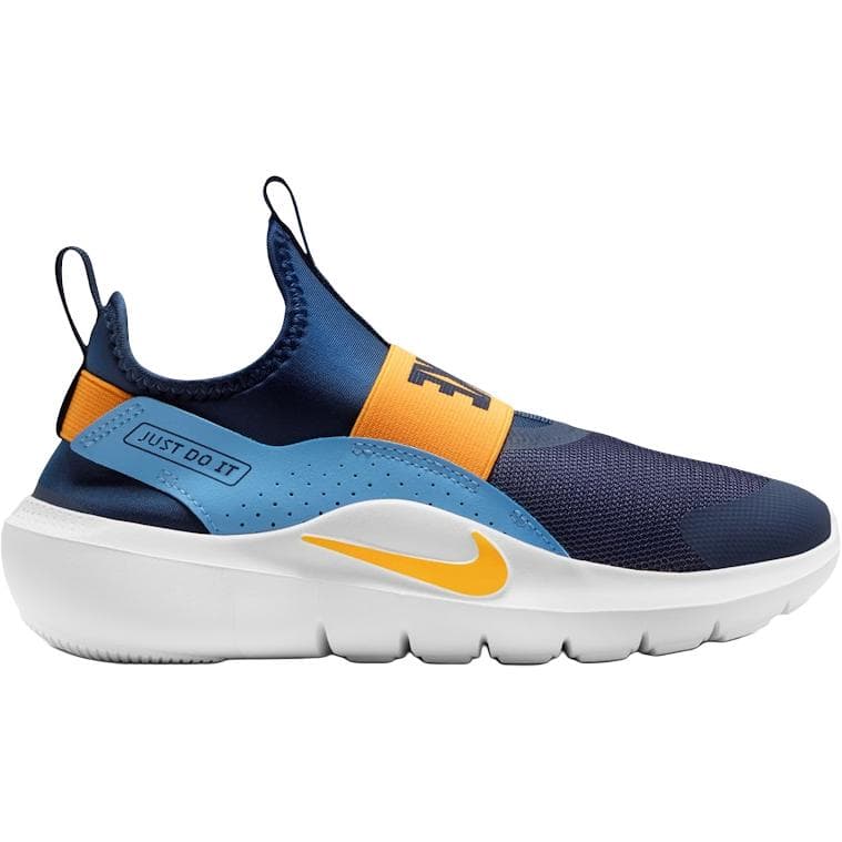 Кроссовки Nike Flex Runner 4 Low Топ Детские беговые кроссовки Темно-синий и Оранжевый Детский - изображение 2