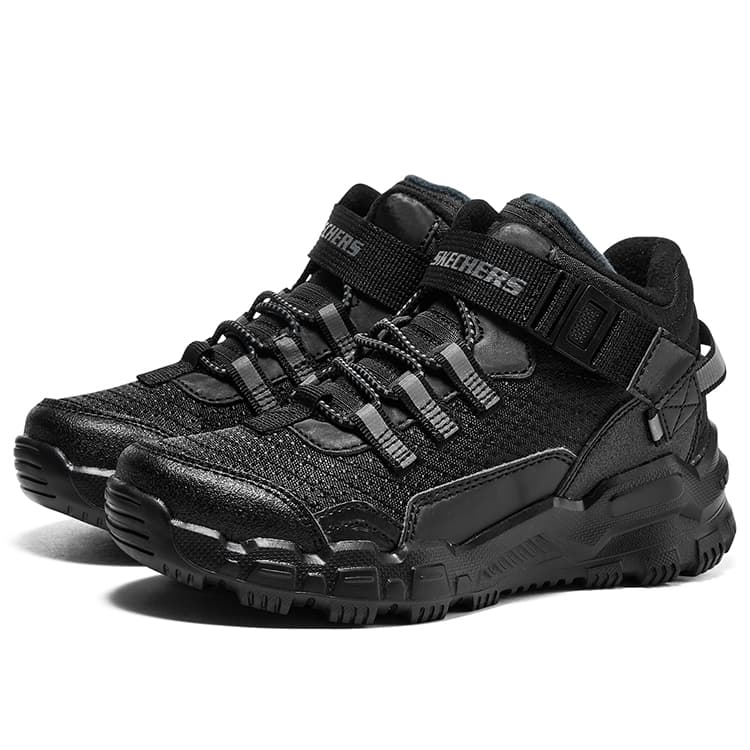 Кроссовки Skechers Anti KICK Износостойкие Термические Детские Лайфстайл Обувь Чисто Черный - изображение 3