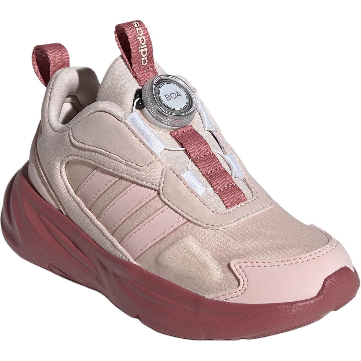 Кроссовки Adidas Ozelle Аbrasion Resistant Низкие Детские Лифт Кроссовки Розовые - изображение 3