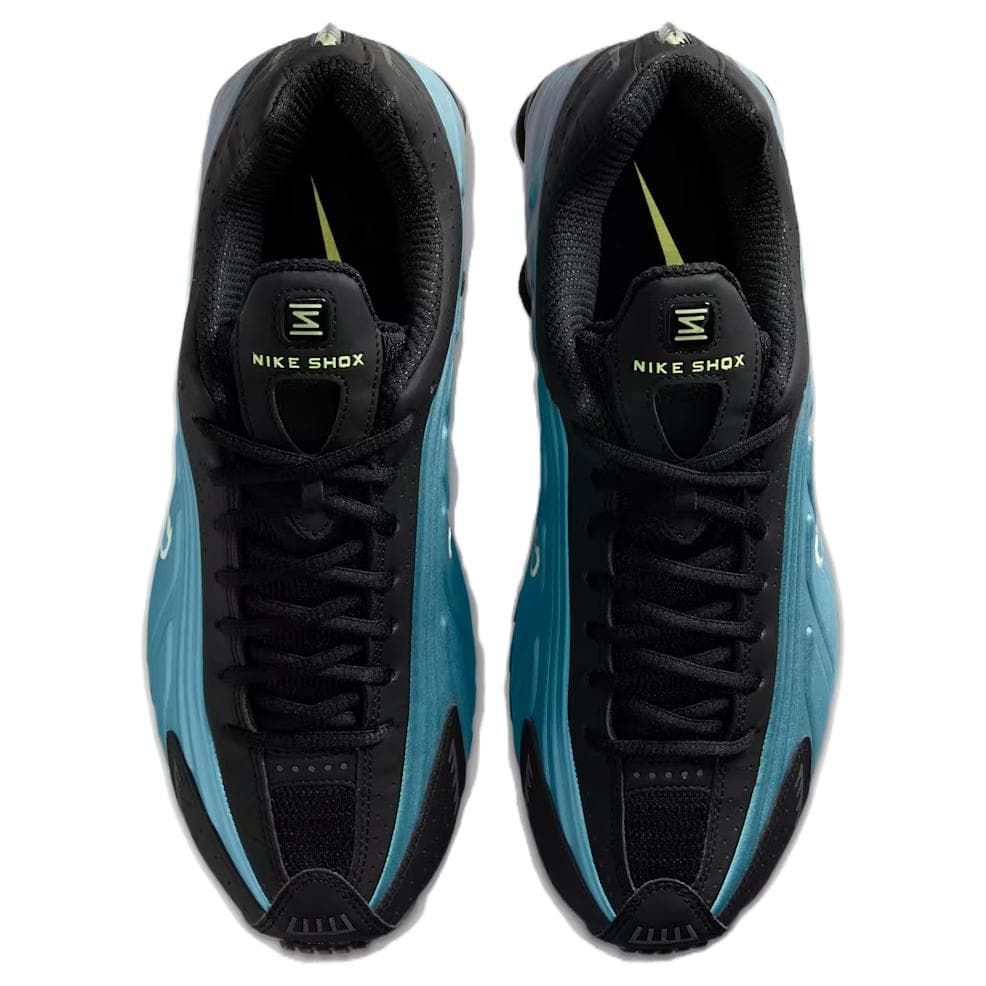 Кроссовки для бега Nike Shox R4 Беговые кроссовки Мужские Черные Зеленые - изображение 3