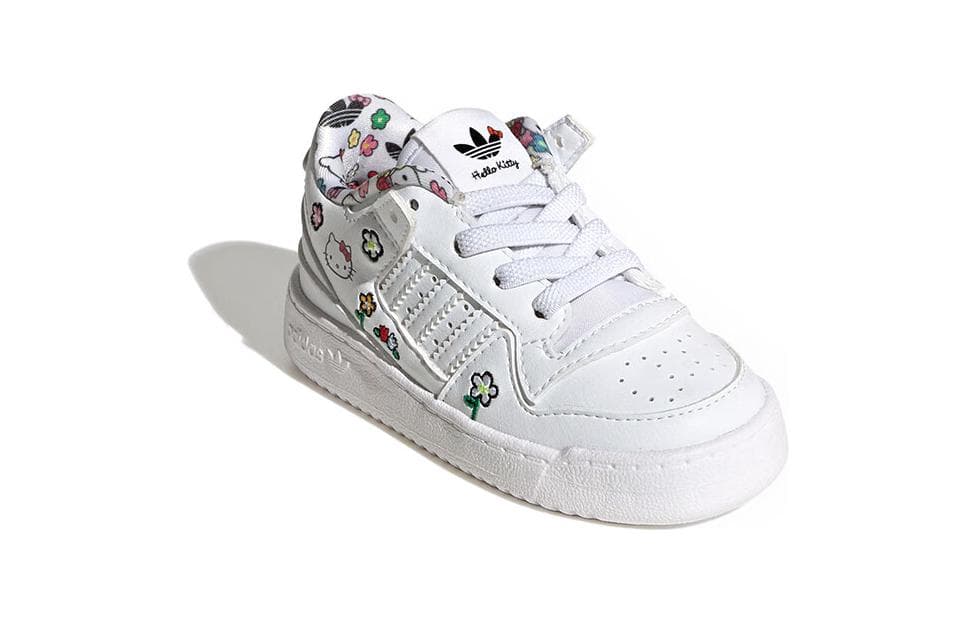 Кроссовки Adidas Originals FORUM Удобная Низкая Обувь для Малышей Белая для Новорожденных и Малышей - изображение 3