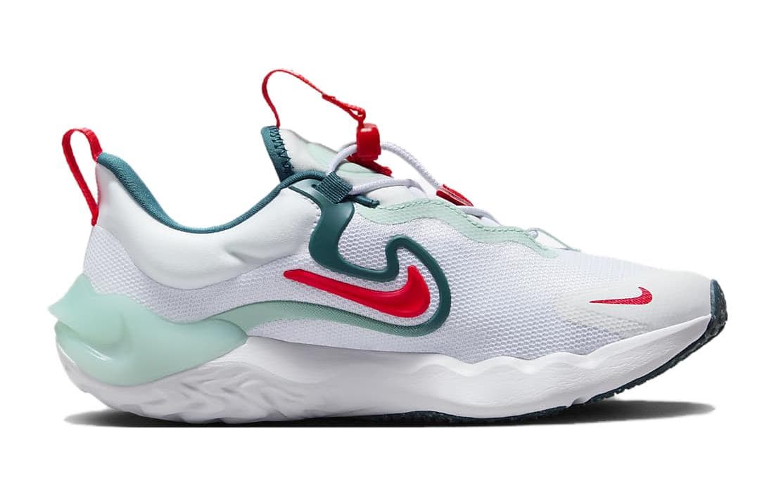 Кроссовки Nike Run Flow Амортизация Низкие Беговые Кроссовки Белые Зеленые Унисекс - изображение 2