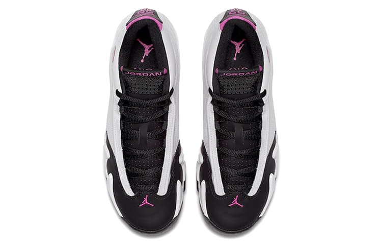 Кроссовки для баскетбола Jordan Air Jordan 14 Retro Fuchsia Flash Black Toe GS 2018 - изображение 6