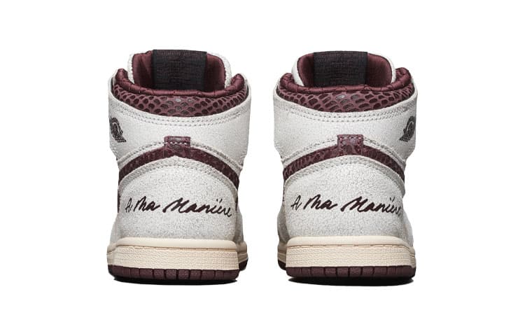 Кроссовки TD A Ma Manire x Air Jordan 1 Retro High OG SP "Sail and Burgundy" - изображение 7