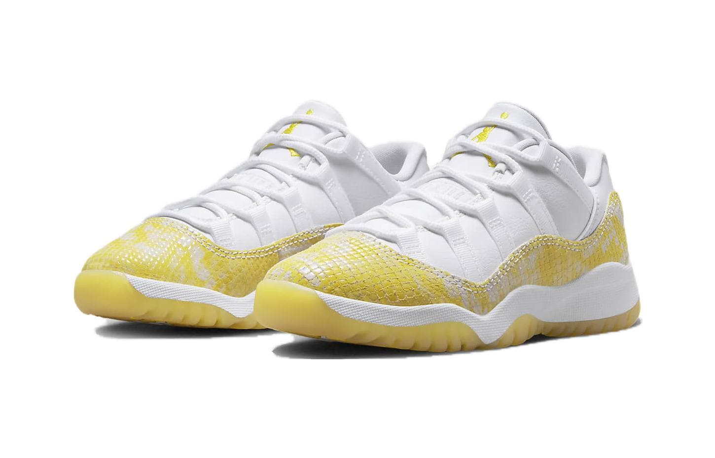 Кроссовки для баскетбола Jordan Air Jordan 11 Противоскользящие Анти-КИК Амортизация Низкие Детские Баскетбольные Кроссовки Белые - изображение 3