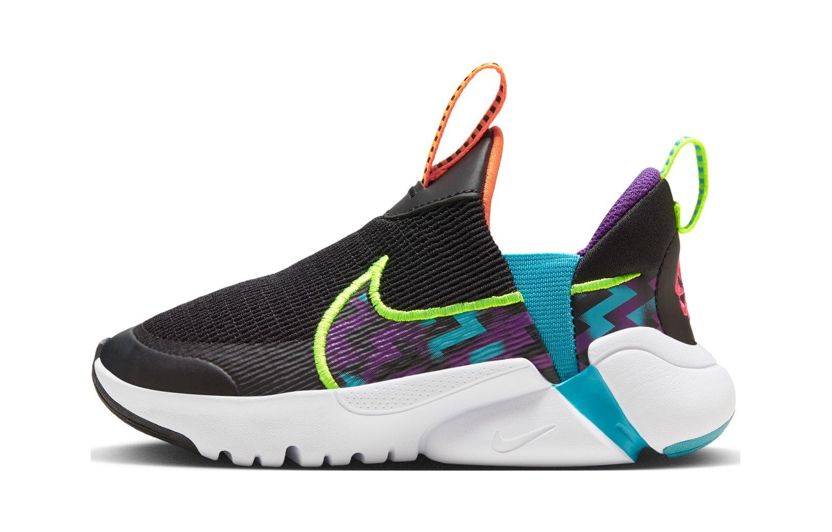 Кроссовки Nike Flex Plus 2 Устойчивый к истиранию Дышащий Низкий Верх Детская Беговая Обувь Черный Желтый - изображение 1