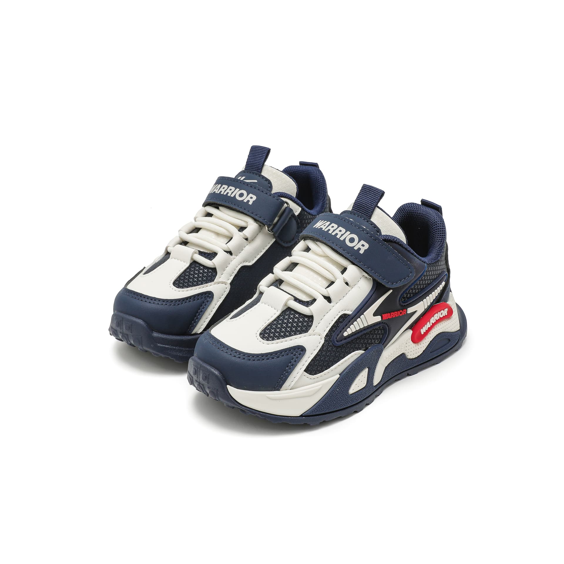 Кроссовки Warrior Fashion Sports Синтетическая кожа Амортизация Износостойкий Низкий Топ Детская Обувь для Лифта Детский - изображение 3