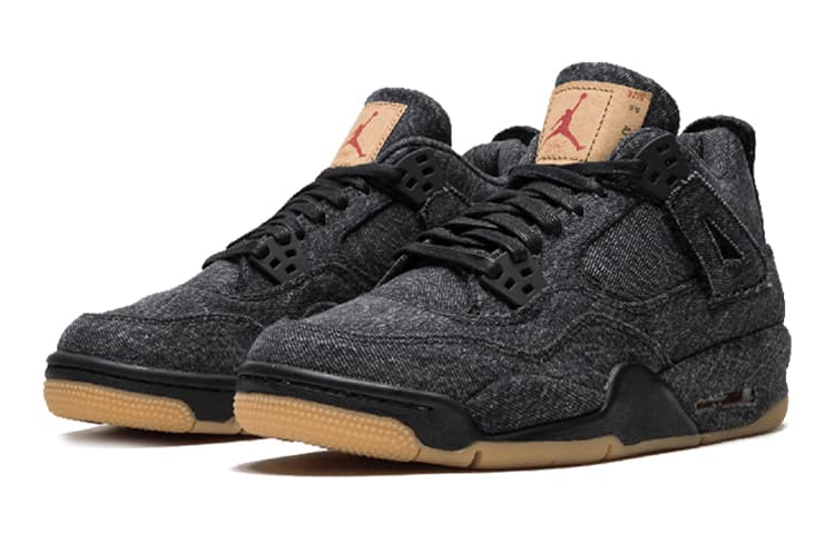 Кроссовки для баскетбола Jordan Air Jordan 4 Retro Levis Black GS - изображение 9