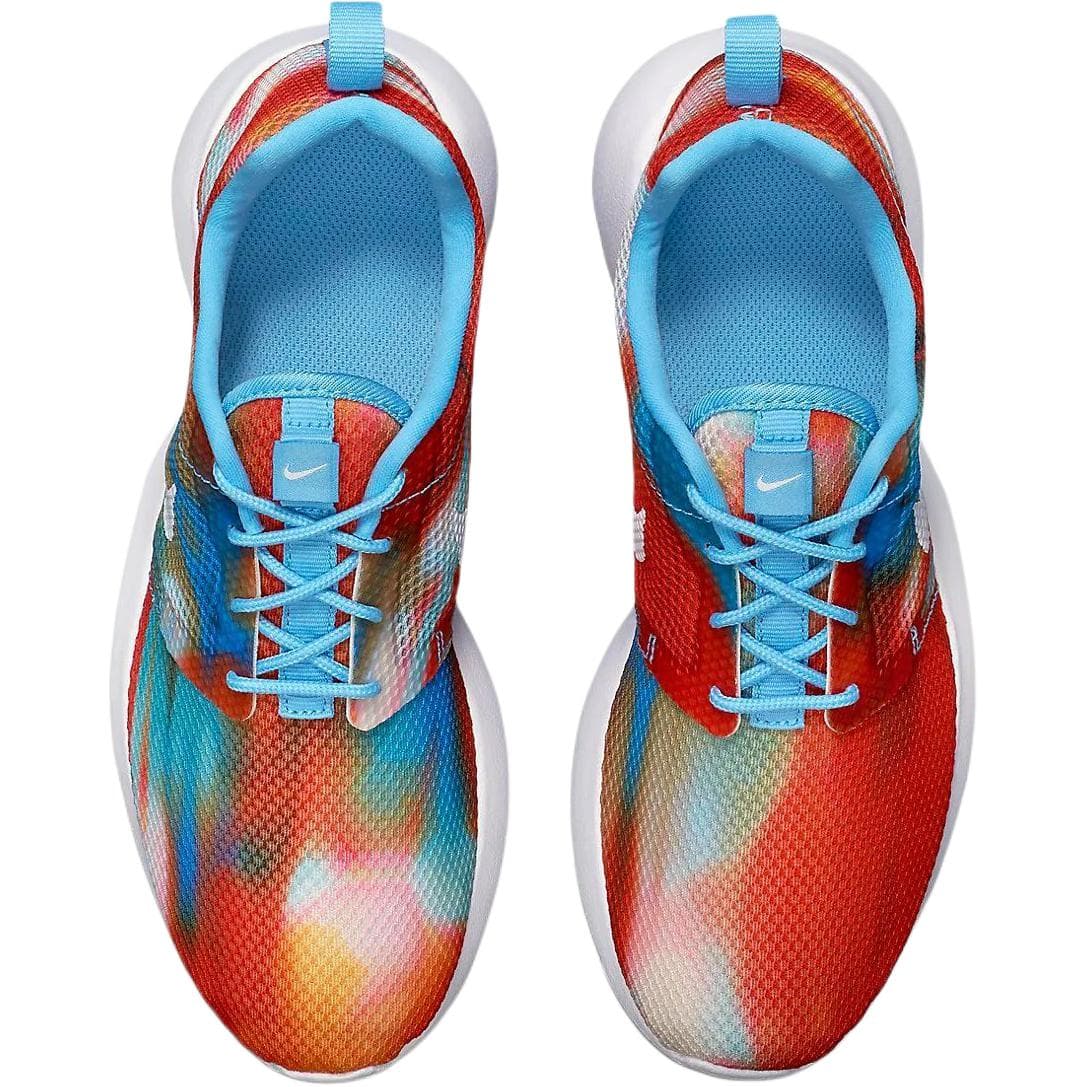 Кроссовки Nike Roshe One противоскользящие устойчивые к истиранию низкие беговые кроссовки красный синий детские - изображение 4