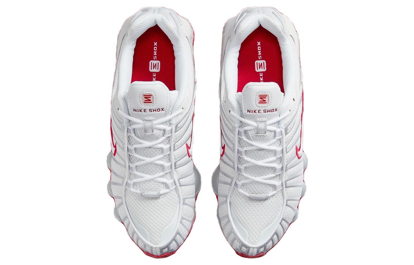 Кроссовки Nike Shox TL White Red - изображение 5
