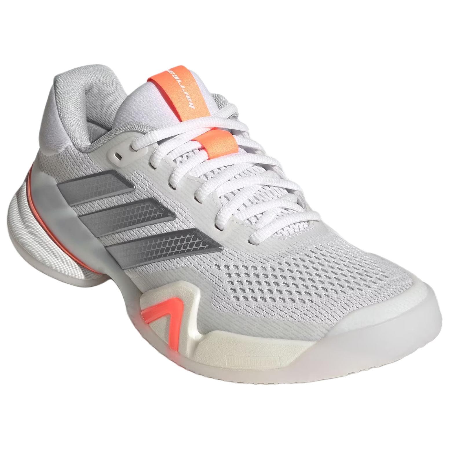 Кроссовки для тенниса Adidas BARRICADE 14 Low Топ Теннисные Кроссовки Женские Белые Серебряные - изображение 3