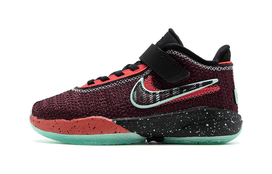 Кроссовки для баскетбола Nike LeBron 20 Low Топ Children's Баскетбольные кроссовки Красный черный зеленый Детский - изображение 1