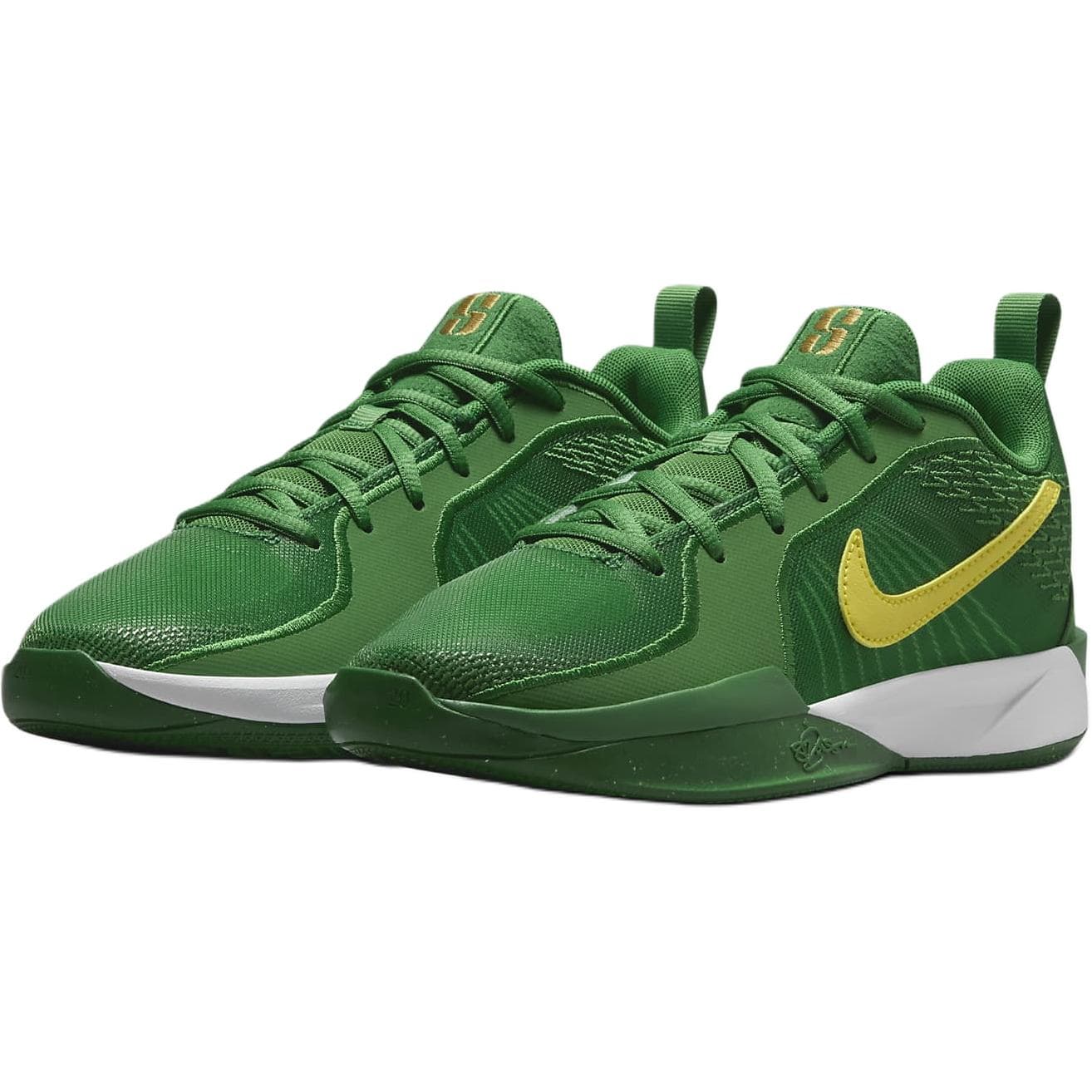 Кроссовки для баскетбола Nike Sabrina 2 Low Топ Детские Баскетбольные Кроссовки Зеленые Детские - изображение 3