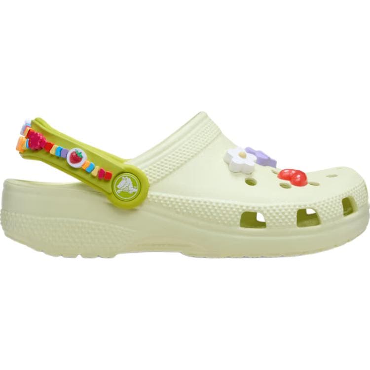 Сандалии Crocs Classic Friendship Bracelet Clog противоскользящие устойчивые к истиранию низкие детские сандалии зеленый детские - изображение 2