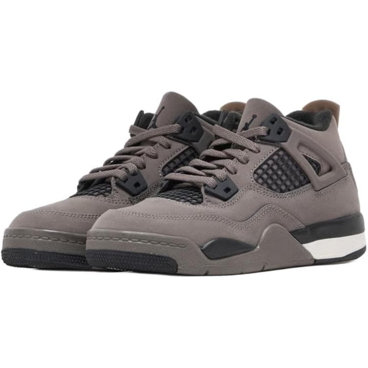 Кроссовки для баскетбола Jordan Air Джордан 4 Противоскользящий MID Топ Детские Баскетбольные Кроссовки Коричневый Детский - изображение 3