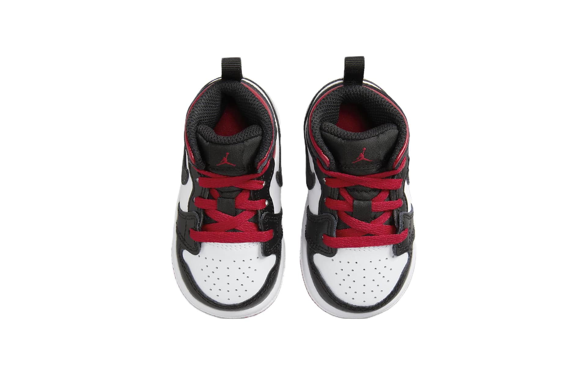 Кроссовки Jordan Air Jordan 1 MID Anti KICK MID Топ Обувь для малышей Черный белый Для младенцев и малышей - изображение 4