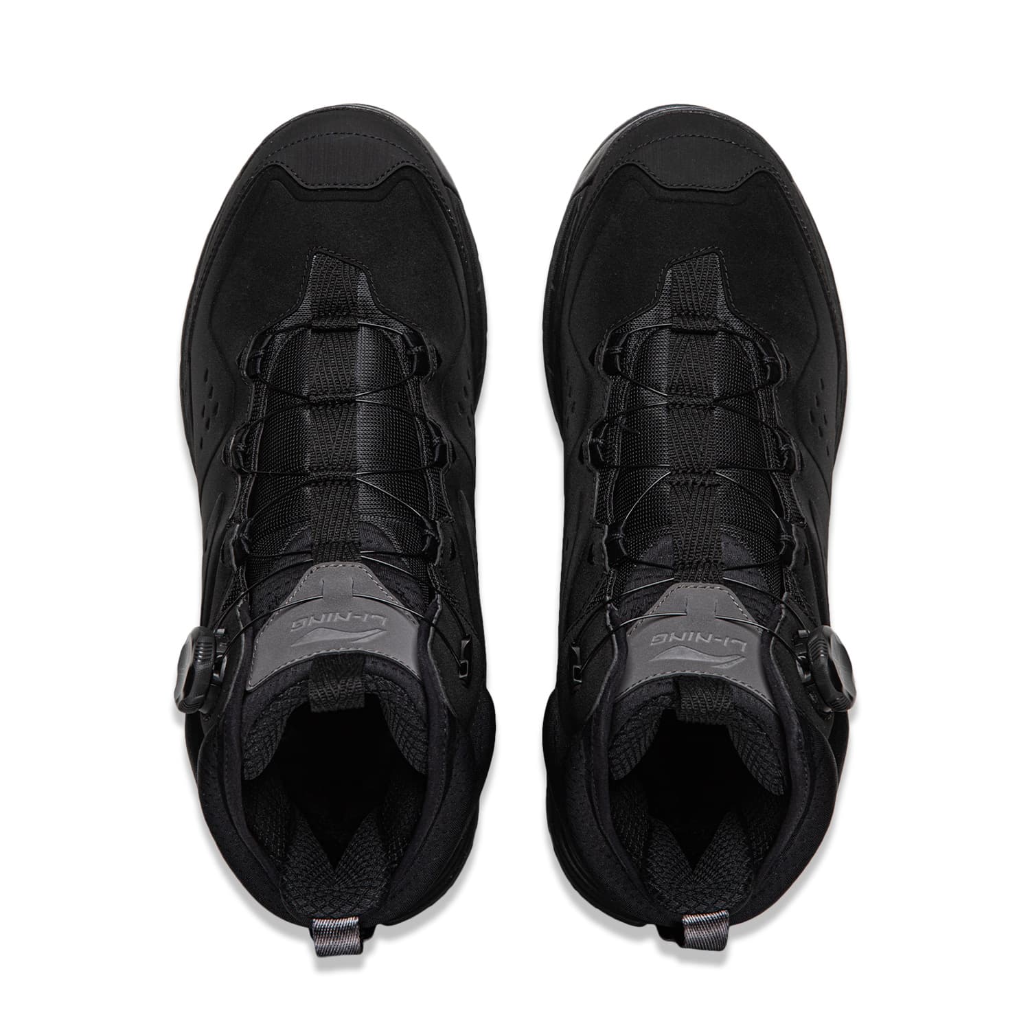Кроссовки Li-Ning Xingtu 2 MID WIRE Универсальный винтажный утепленный с амортизацией противоскользящий износостойкий с поддержкой мид-топ повседневная обувь унисекс черный - изображение 4