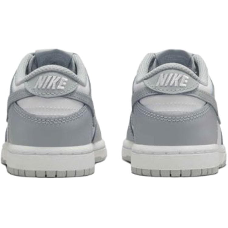 Кроссовки Nike Dunk Low Top Детская Обувь для Скейтбординга Белая Серая Малыш - изображение 5