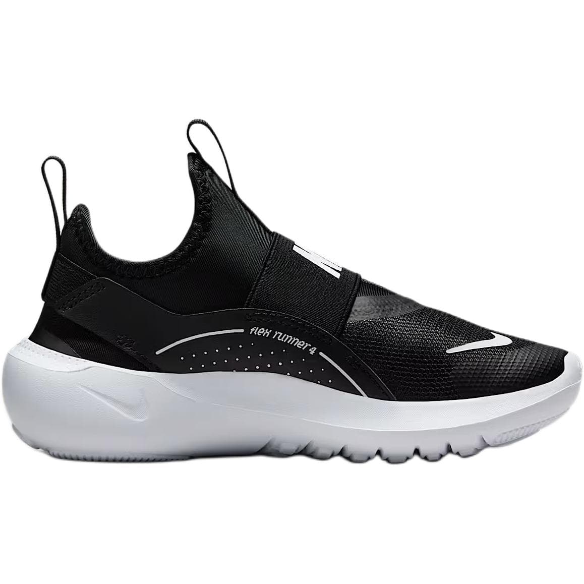 Кроссовки NIKE Flex Runner 4 Устойчивые к истиранию Низкие Детские Беговые Кроссовки Черный Белый Детский - изображение 2
