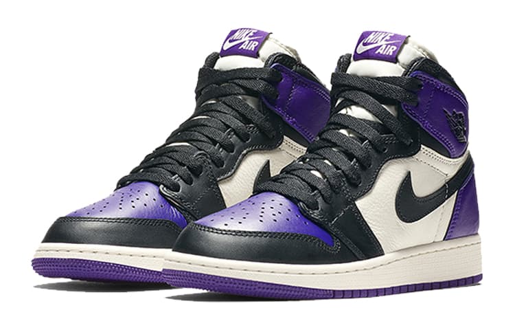 Кроссовки для баскетбола Jordan Air Jordan 1 Retro High Court Purple GS - изображение 8