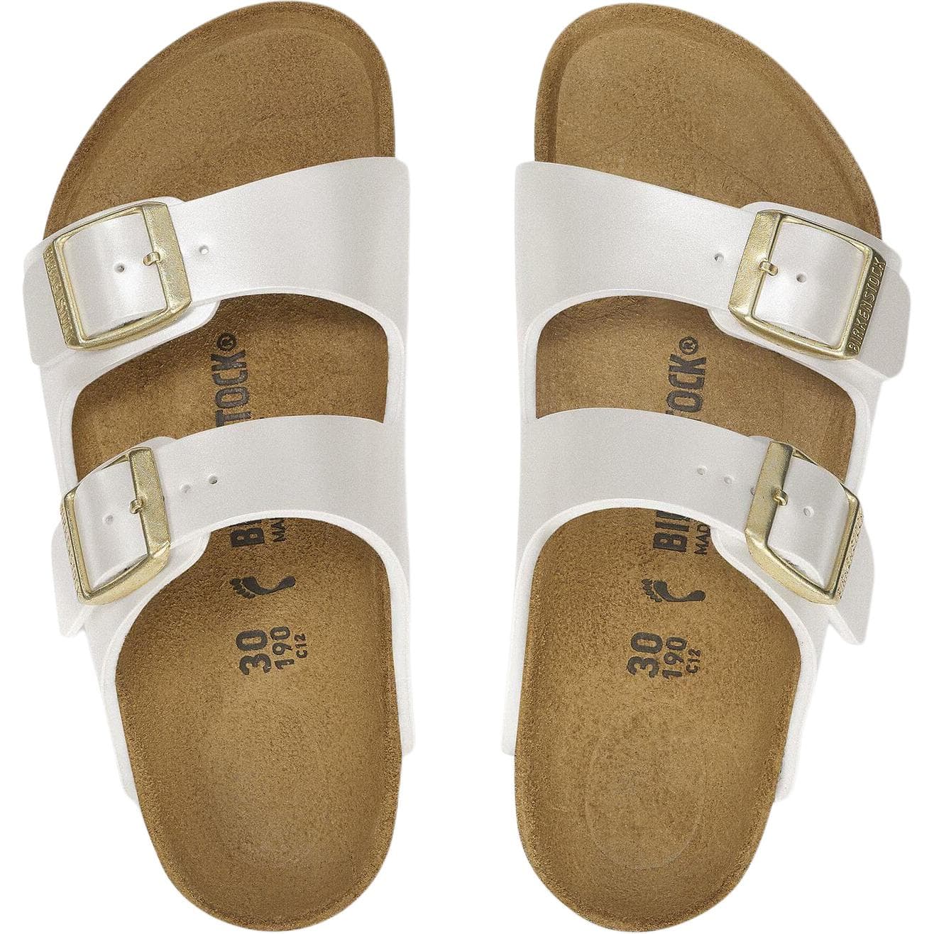 Birkenstock Arizona Детские домашние тапочки Белый (обычный) Детский Противоскользящая износостойкая - изображение 5