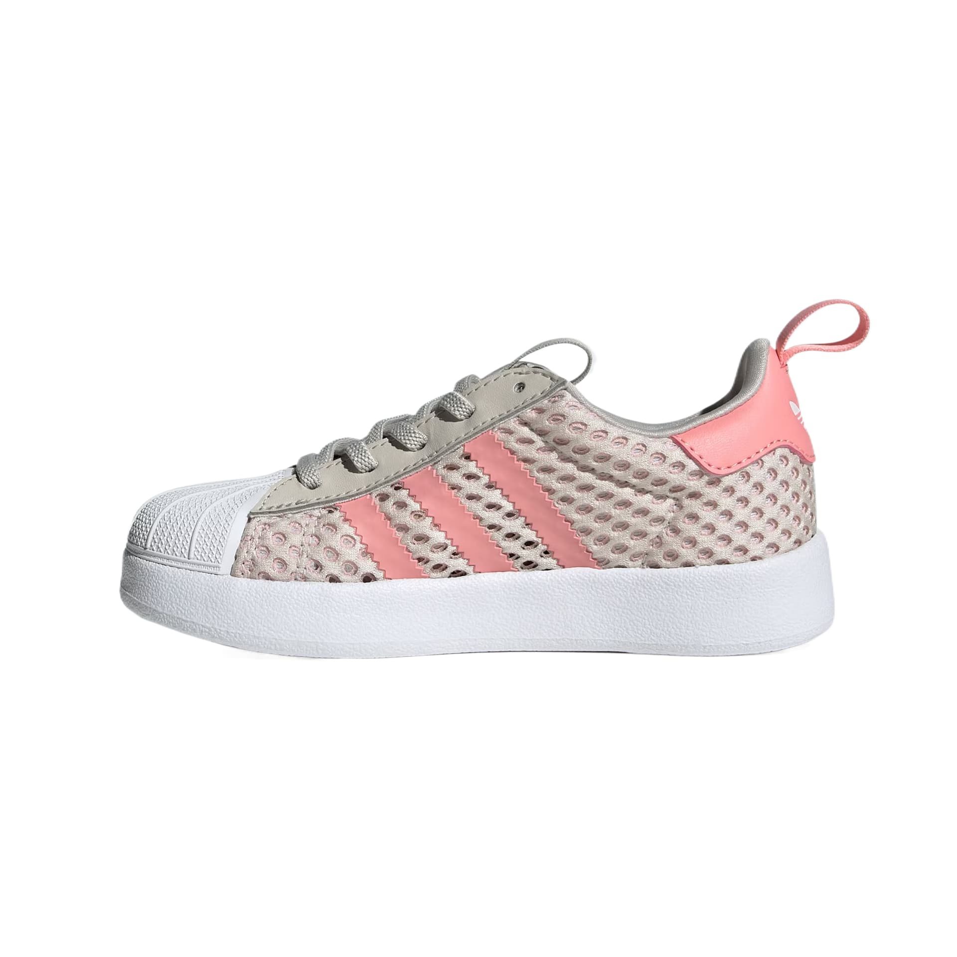 Кроссовки Adidas Originals AdiFOM Superstar Детские Скейтбординги Коричнево-розовый Детский - изображение 3